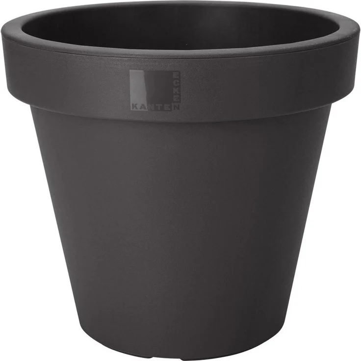 Koopman Blumentopf Blumenkübel Pflanzkübel 3 Größen 2/4 er Set (Set, 4 St, Packung), 4 Stk, Indoor & Outdoor, Schwarz, Kunststoff, Übertopf Garten – Bild 4