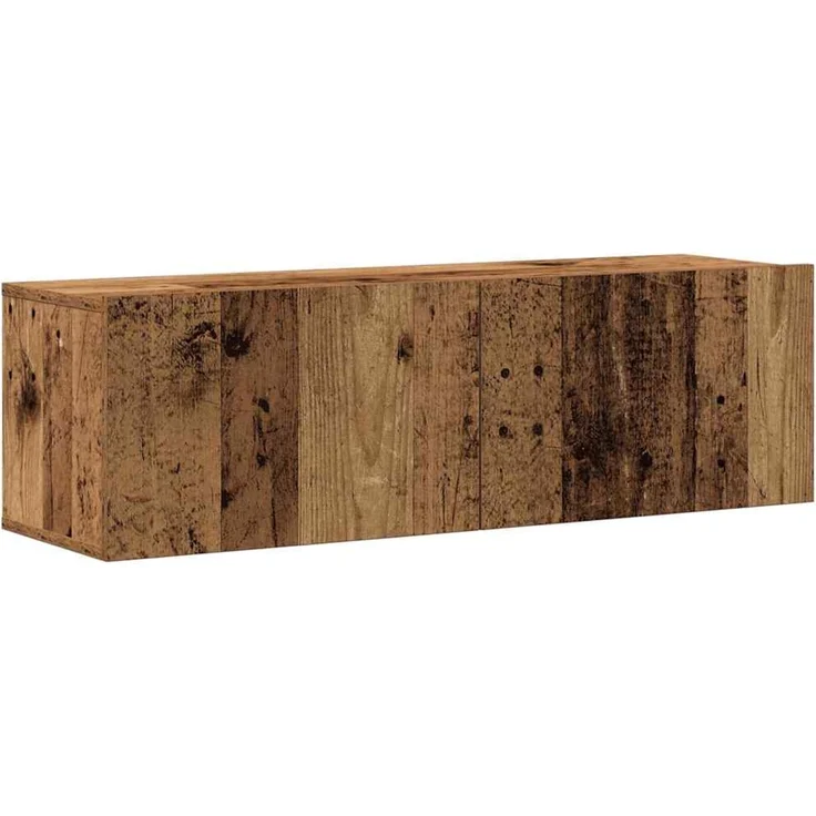 vidaXL 4-tlg. TV-Schrank-Set Wandmontage Altholz-Optik Holzwerkstoff 3329017 – Bild 3
