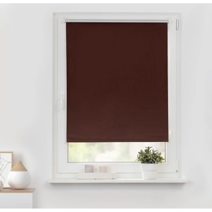 Lichtblick Sonnenschutzsysteme GmbH Thermo-Rollo Vancouver 55 cm x 150 cm (BxL) Braun Verdunkelnd & Thermofunktion; Klemm- und schraubbar; Energiesparend – Bild 1