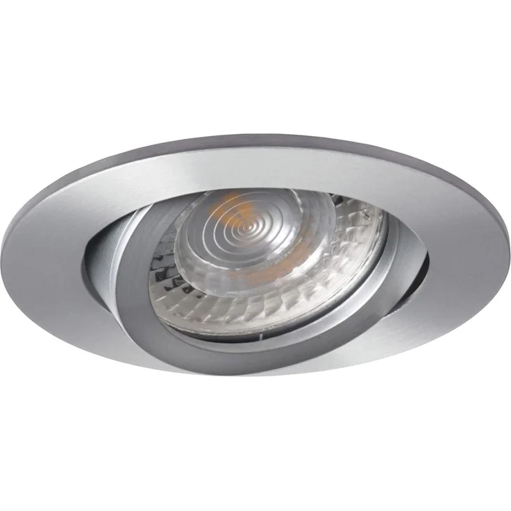 Einbaustrahler, Alumatt 1 x GX5,3/12V/50W, rund Alu matt – Bild 1