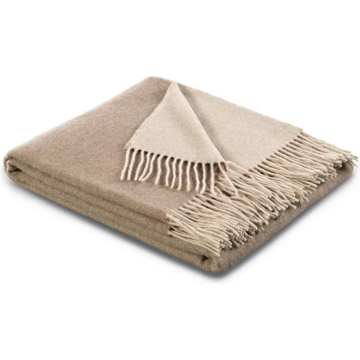 Wohndecke Naturale, Traumschloss, 80% Wolle, 20% Kaschmir, luxuriöse Qualität