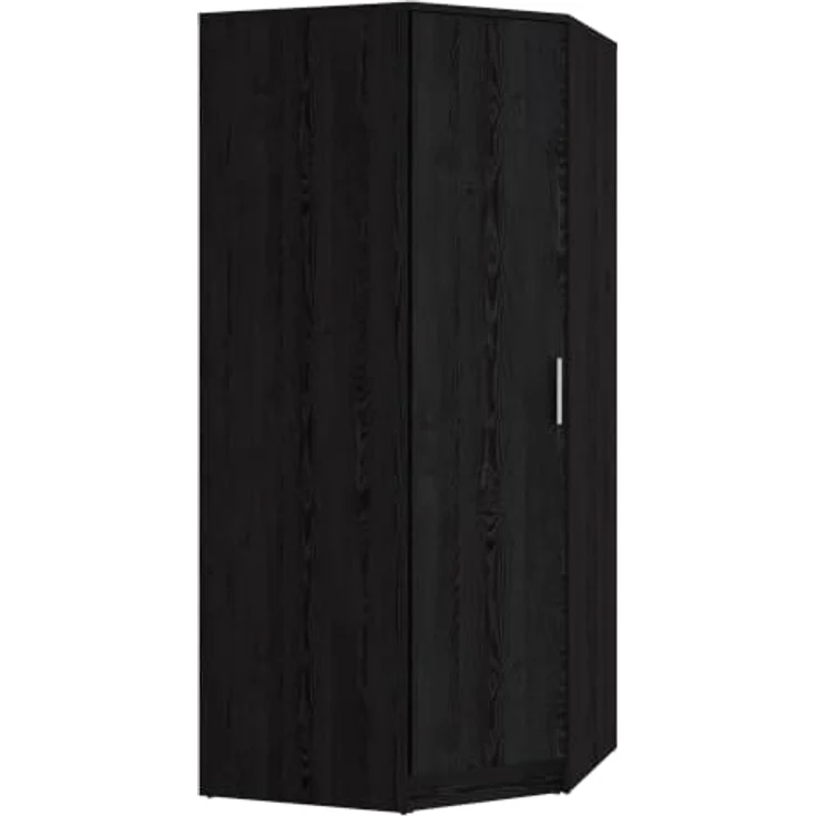 Forte Panama Eck-Kleiderschrank 80, moderner Drehtürenschrank, 1-türig, Stauraumlösung, Holzwerkstoff, Cabezone Eiche Holzdekor, 80,4 cm breit x 181 cm hoch x 80,4 cm tief – Bild 4
