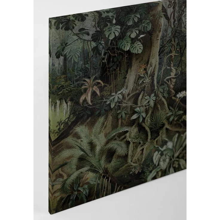 Dschungel Leinwandbild Grün 90x60 DD120393 Keilrahmen Wandbild Leinwand Urwald – Bild 9