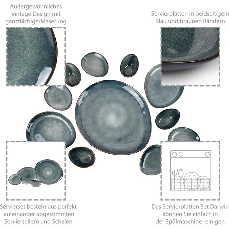 SÄNGER Servierplatten Set Darwin 11 teilig – Bild 5