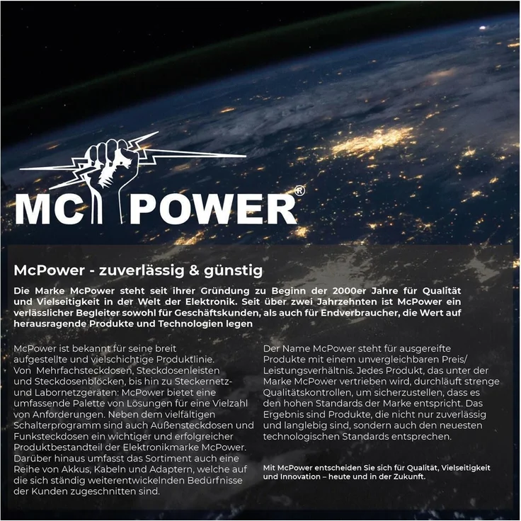 Schutzkontakt-Steckdose McPower ''Flair'', 250V~/16A, Steckanschluss, matt schwarz – Bild 5