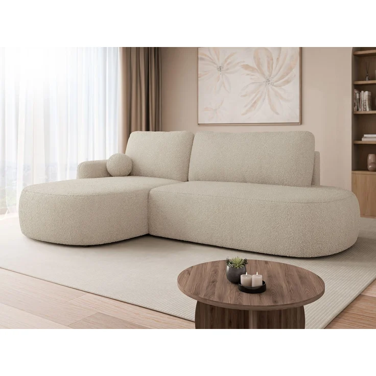 Mirjan24 Ecksofa Loridu O (Farbe: Baloo 2074, Seite: Links), 90 x 174 x 274 cm – Bild 3