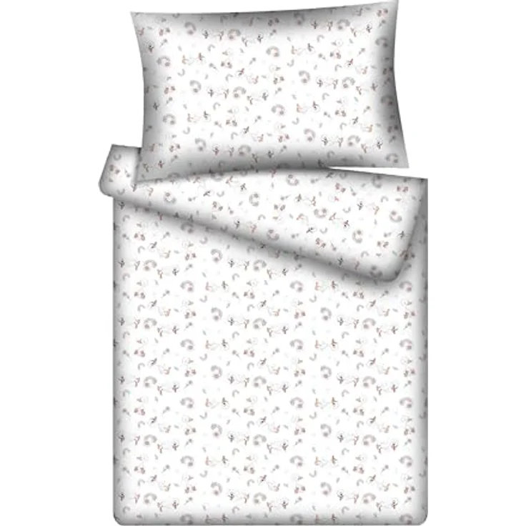 KiGATEX Kinderbettwäsche KiGATEX Set 2-teilig, 100x135 + 40x60 cm, für Mädchen + Jungen, 100% Baumwolle, weich & atmungsaktiv, waschbar bei 60°C – Bild 2