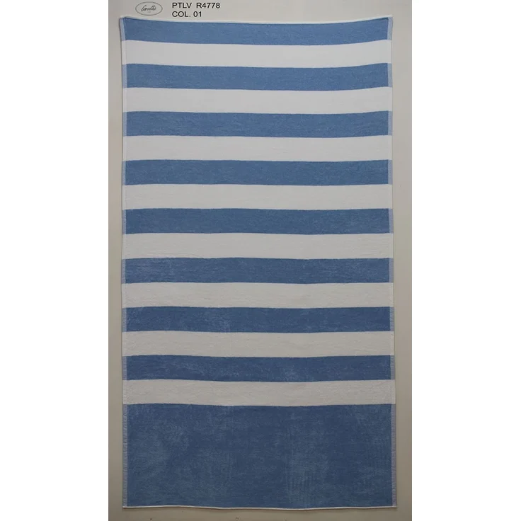 Dormabell Family Strandtuch Liegetuch 100x180 cm Streifen blau weiß