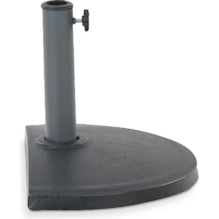 LECO Schirmständer halbrund ca. ø 50cm, schwarz-anthrazit – Bild 2