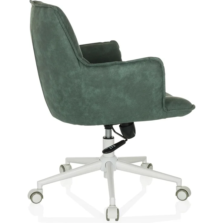 hjh LIVING Homeoffice Stuhl gepolstert SOLAO Life W Schreibtischstuhl Drehstuhl höhenverstellbar, Stoffbezug Mint-Grün – Bild 8