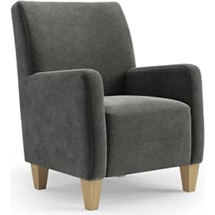Cavadore Sessel Vida / Polstersessel im trendigen Design / 74 x 93 x 81 / Mikrofaser, Grauoliv – Bild 2