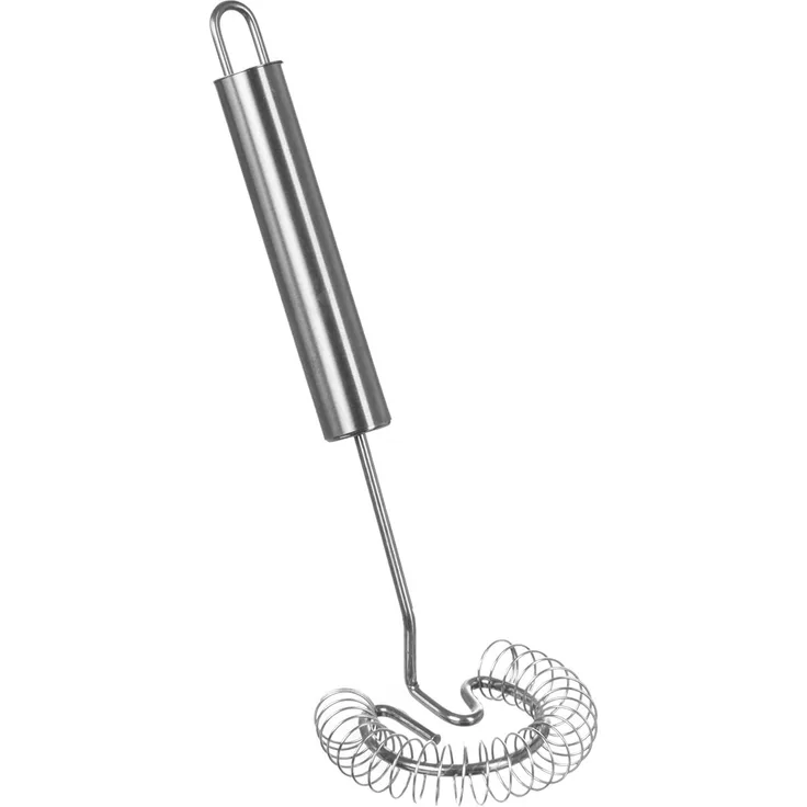 wenco Spiralbesen und Schneebesen zum Rühren, Mischen, Schlagen, Aufschäumen - 22cm aus Edelstahl – Spülmaschinengeeignet, Silber