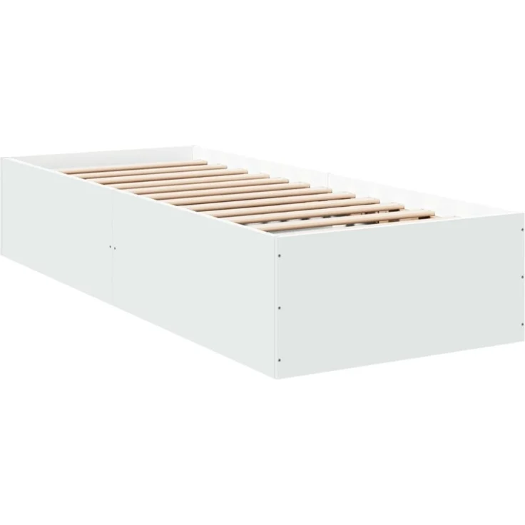 vidaXL Bettgestell Weiß 100x200 cm Holzwerkstoff 3281049 – Bild 10