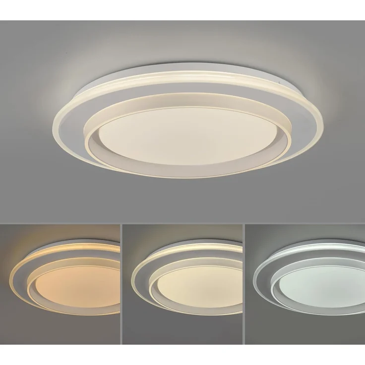 JUST LIGHT LED-Deckenleuchte 14296-16, 20W, CCT, 2700lm, IP20, weiß – Bild 4