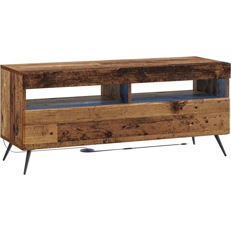 vidaXL LED-TV-Schrank BREDA 3 stk. Altholz Holzwerkstoff 3416930 – Bild 5