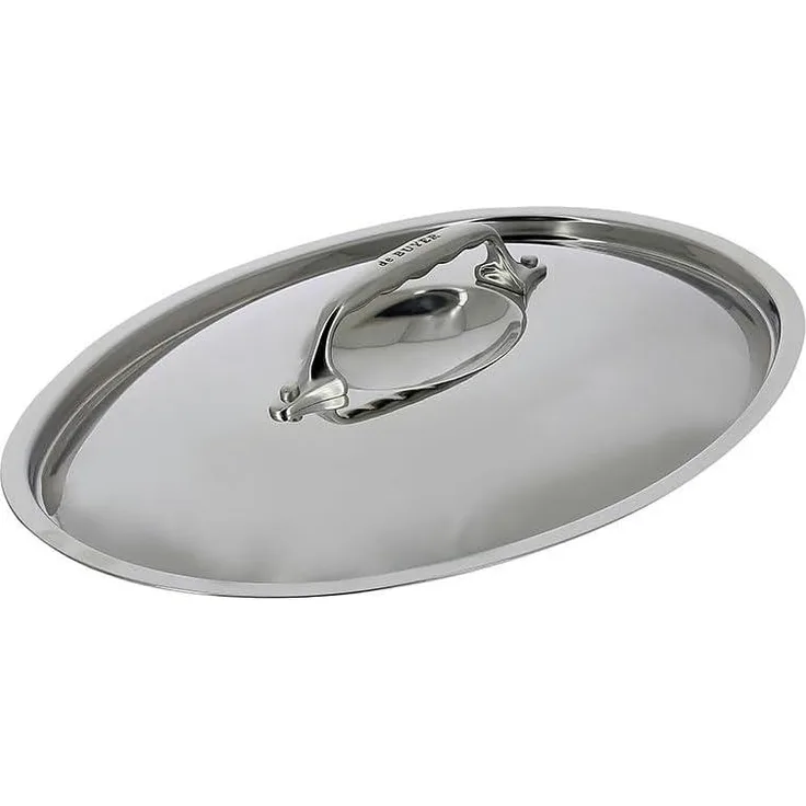 DE BUYER 3708. 30 Deckel Edelstahl Oval Edelstahl grau 30 cm