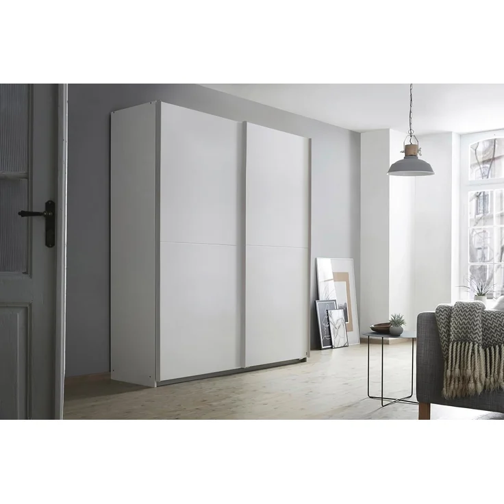 rauch Schwebetürenschrank Kleiderschrank Schrank Garderobe SATURN mit 3 Ausstattungsvarianten 3 verschiedene Ausstattungsvarianten Griffe aus Metall MADE IN GERMANY – Bild 2