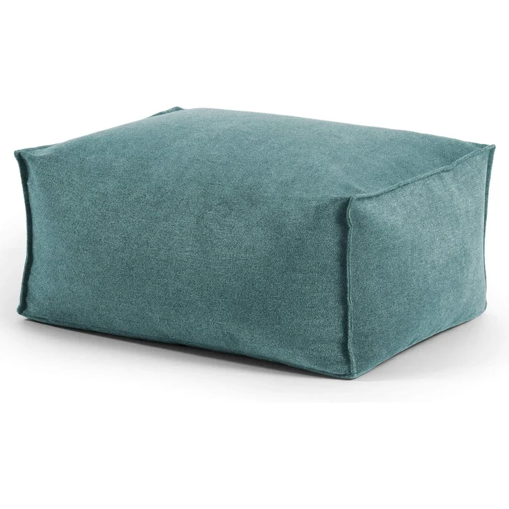 mokebo Pouf Der Ruhestifter (aus Webstoff), Sitzhocker, Bodenkissen, Fußhocker oder Sitzkissen eckig in Anthrazit
