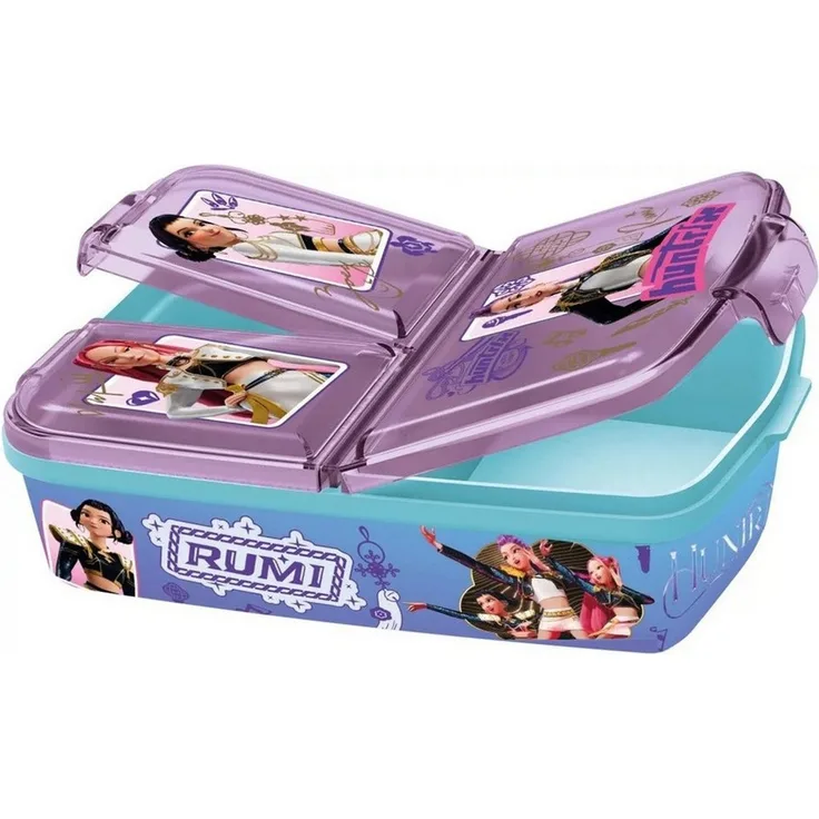 K-Pop Demon Hunters Lunchbox K-pop Demon Hunters Hunter X Mehrfach-Fach Lunchbox, Sandwich-Box, Kunststoff, (1-tlg)