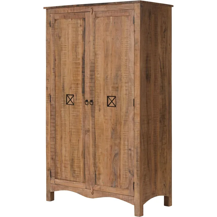 Kleiderschrank Akazie 118x60x198 natur versiegelt NATURE OF SPIRIT #242