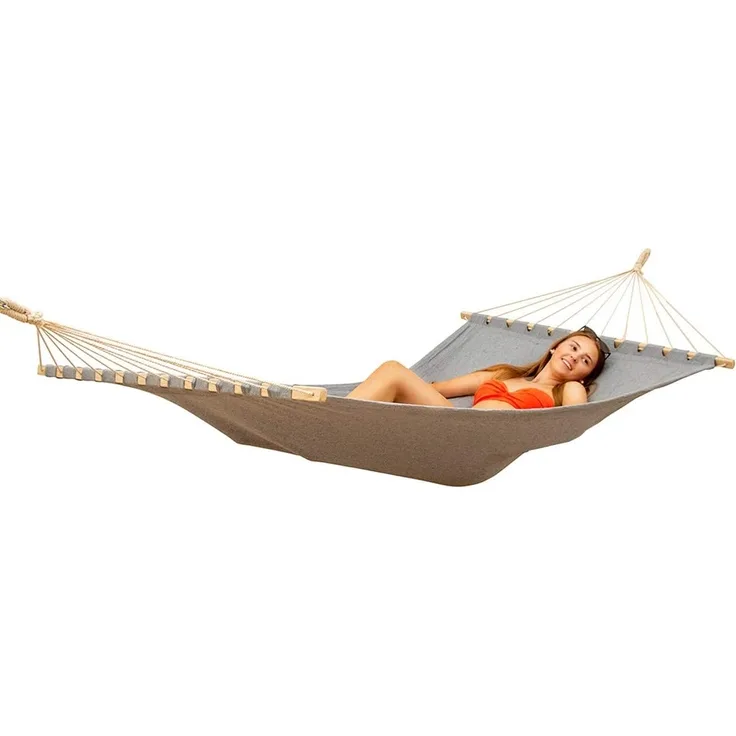 2 Personen Hängematte Relaxmatte 200x120cm bis 150kg Lila Grau