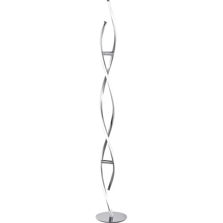 LED Stehlampe, geschwungen, mit Dimmer, Höhe 136 cm