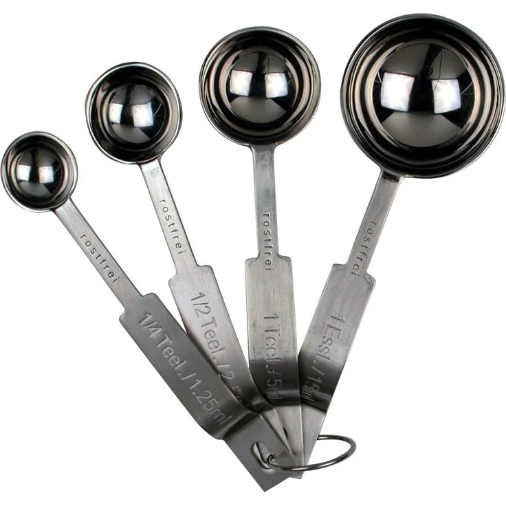 Städter Messlöffel Set, 4-tlg, Dosierlöffel, Portionierer, Backzubehör, Küchenhelfer, Edelstahl, 509207 – Bild 5
