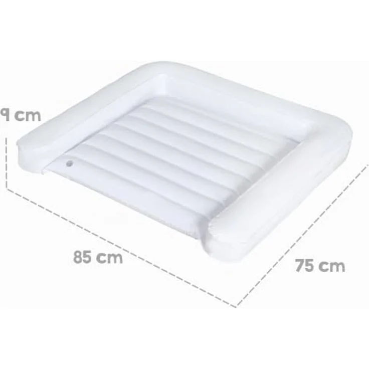roba Wickelauflage Aufblasbare - 75 x 85 cm - belastbar bis 15kg - wasserfest - Weiß – Bild 3
