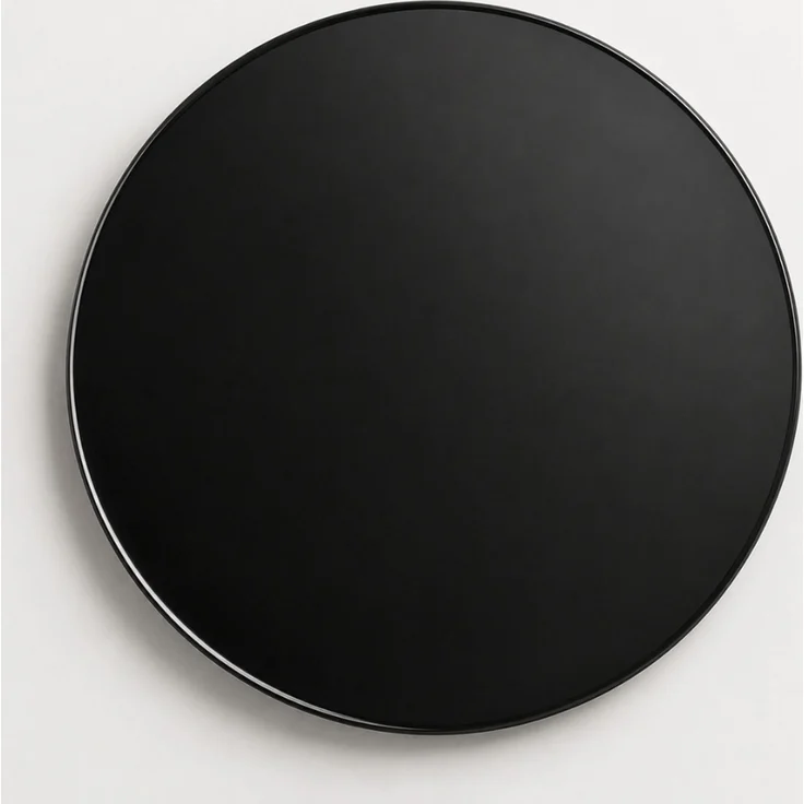Glasplatte TERRY 100cm schwarz 8mm rund Gehärtetes Glas Scheibe Bodenplatte Glasscheibe – Bild 9