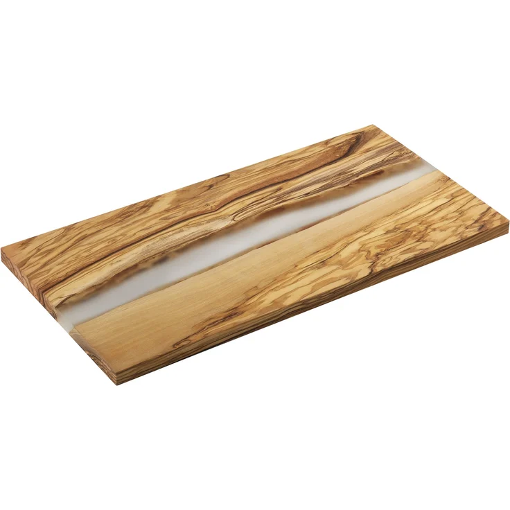 Servierbrett, Olive transparent 45 x 22 x 1,5 cm