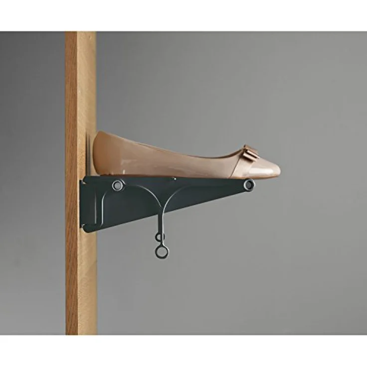 Servetto Schuhablage ausziehbar TAC, Kunststoff schwarz, Einbaubreite 510-1000mm, Wand- und Schrankmontage – Bild 4