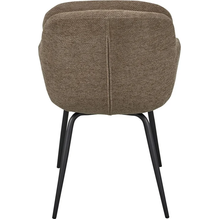 WOOOD Esszimmerstuhl Runa Chenille-Bezug mit Metallgestell, H 82 x B 57 x T 59 cm, (Set, 2 St)Tragkraft 120 kg, Geringe Verschleißfestigkeit pfleigleicht – Bild 3