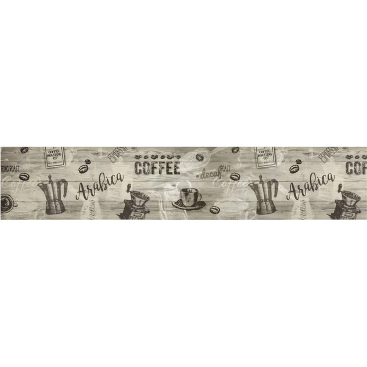 vidaXL Küchenteppich Waschbar Kaffee Grau 60x300 cm Samt 4005583 – Bild 2