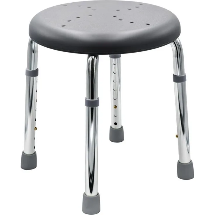 Ridder Badhocker Go zementgrau Maße: ca. 50x34,9 - 52,5 cm