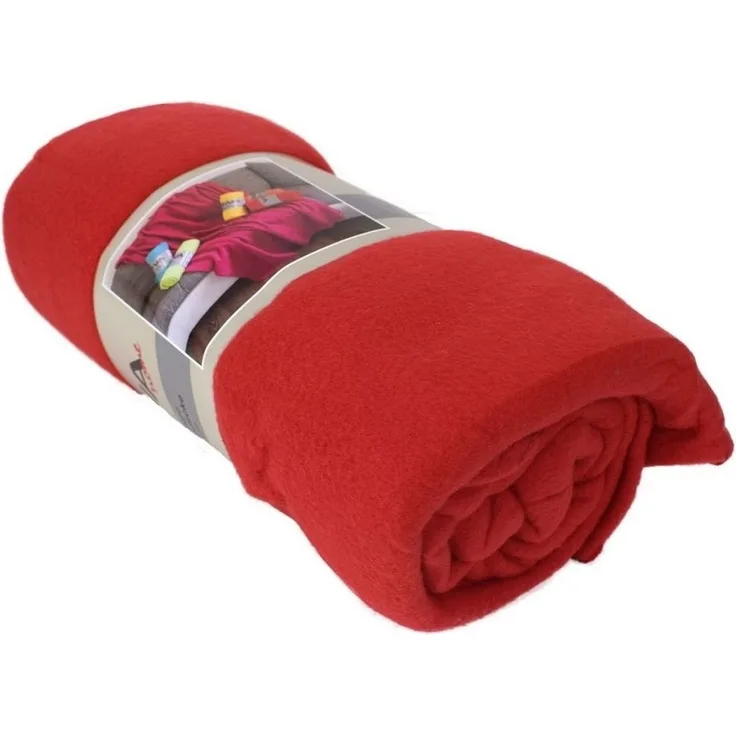 Color Expert 'Polarfleece' Fleecedecke, Polyester rot, 130 x 170 cm