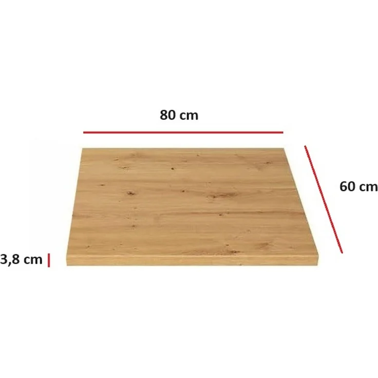 Küchen Arbeitsplatte 80 cm 38 mm Küchenzeile Küchenblock Eiche Artisan Eko Stilo – Bild 2