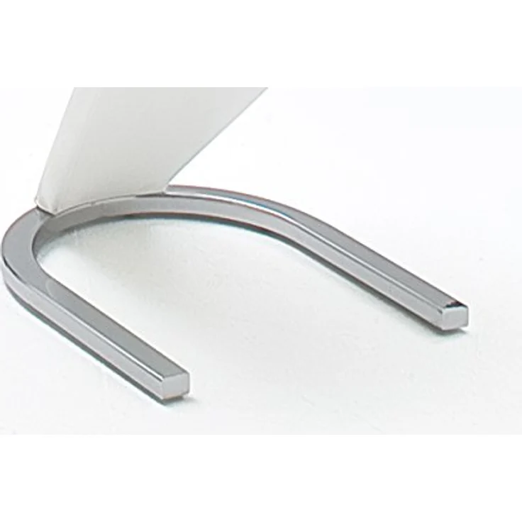 Schwingstuhl AMADO 2er Set in weiß Gestell Chrom – Bild 8