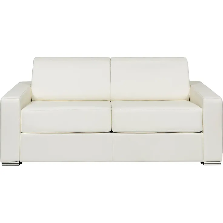 Vente-unique - CALITO Sofa Leder Weiß - B 223 cm94 cm x H 85 cm x L 216 cm – Bild 2