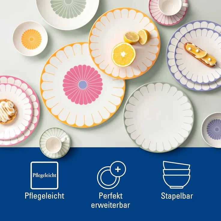 Villeroy & Boch Fleur Vert Speiseteller ø 26,6 cm – Bild 5