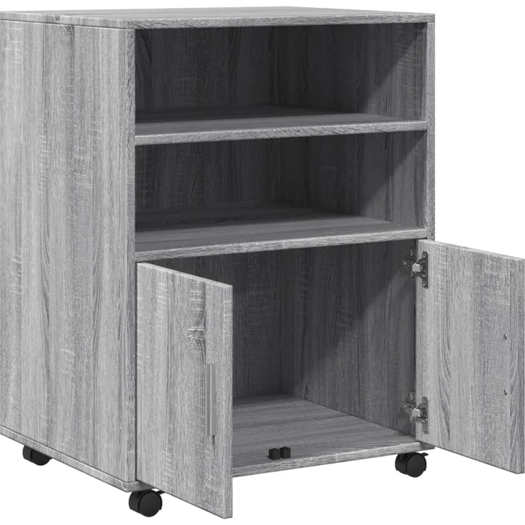 vidaXL Rollschrank Grau Sonoma 60x48x81 cm Holzwerkstoff 853169 – Bild 6