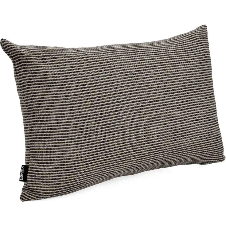 Outdoor Kissen Merve 2er-Set aus Melange-Stoff, wasserabweisend, 60x40 cm, Braun