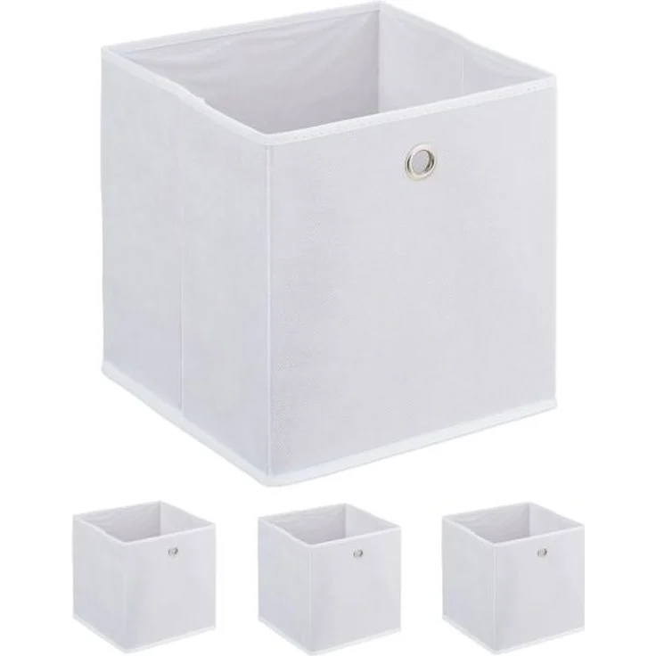 Weiße Aufbewahrungsbox im 4er Set 10047014 – Bild 1