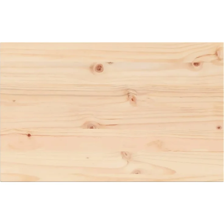 vidaXL Tischplatte 80x50x2,5 cm Rechteckig Massivholz Kiefer 847427 – Bild 1