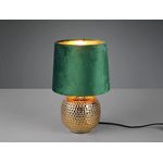 RL Light 'Sophia' Tischleuchte R50821015, Steh-Nachtlicht, Lampenschirm & Schreibtischlampe, Keramik grün/gold