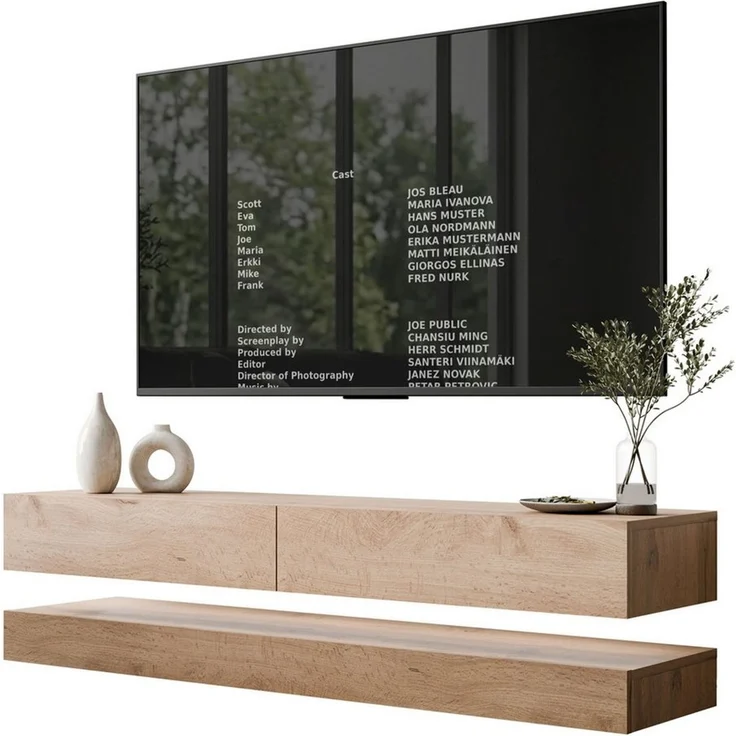 Lookway TV-Schrank SKY 140 cm mit LED-Beleuchtung 140x34x25 cm – Bild 1