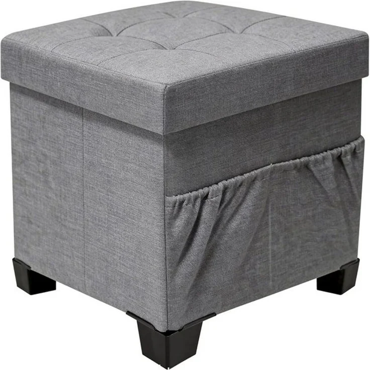 Zedelmaier Sitzhocker mit Stauraum, Schuhbank, klappbare Sitztruhe, Fußbank – Bild 4
