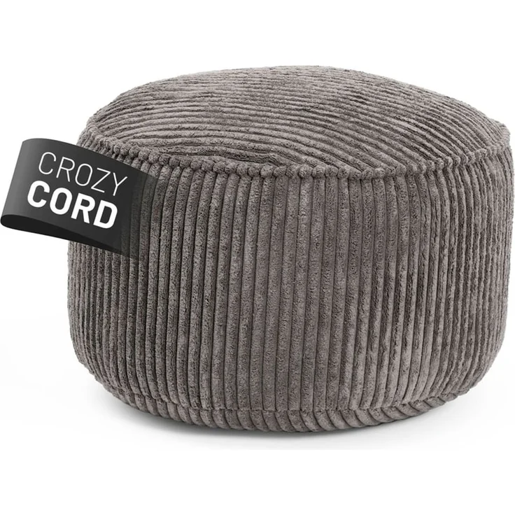 Lumaland Pouf Sitzhocker Cord Ablage kompakt 25x45 cm, pflegeleicht, Indoor Relaxen – Bild 1