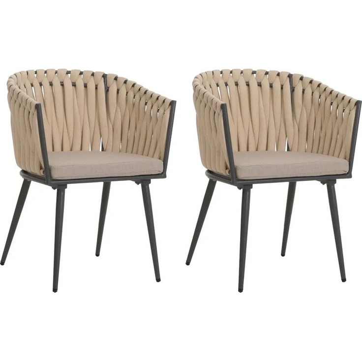 MCW Gartenstuhl MCW-N38-O (1 St), Wasserabweisender Bezug aus Olefin – Bild 5