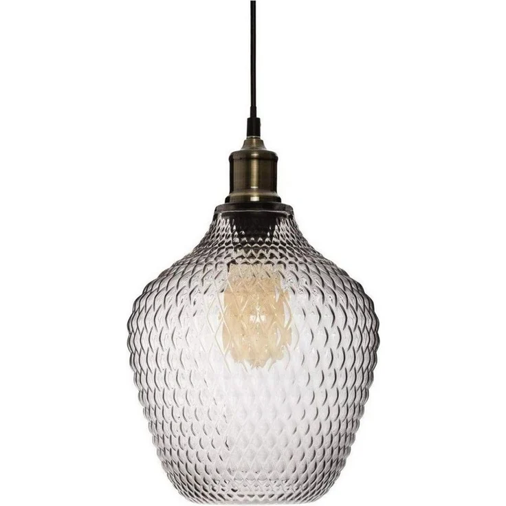 Atmosphera Créateur d'intérieur Pendelleuchte Glas-Deckenleuchte OMAHA, 25 cm, transparente Farbe - Atmosphera, Leuchte mit Dekofunktion, ohne Leuchtmittel – Bild 4