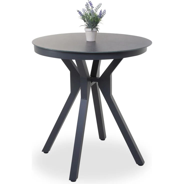 Gartentisch outdoor COMO DH 70x75 cm grau Outdoortisch Balkontisch Terrassentisch Outdoor-Tisch Loungetisch – Bild 1